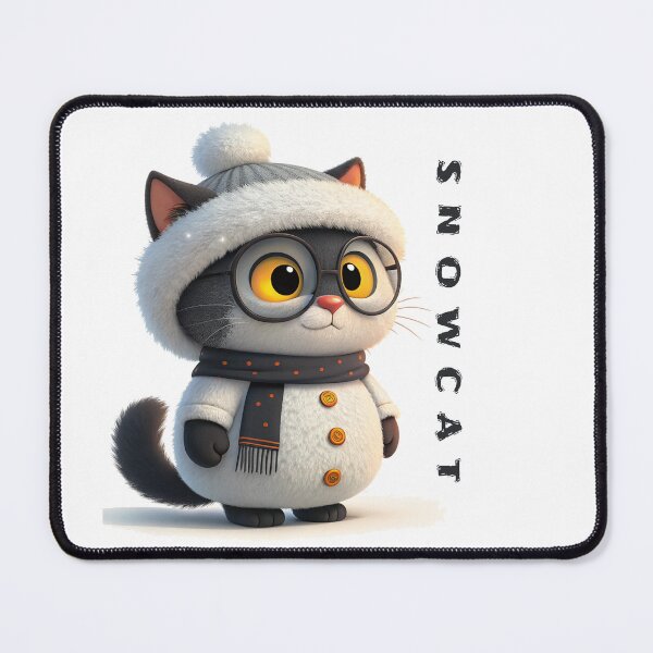 Item preview, Snowcat – Adorable Christmas Cartoon by Vivo Studio designed and sold by VivoStudio.