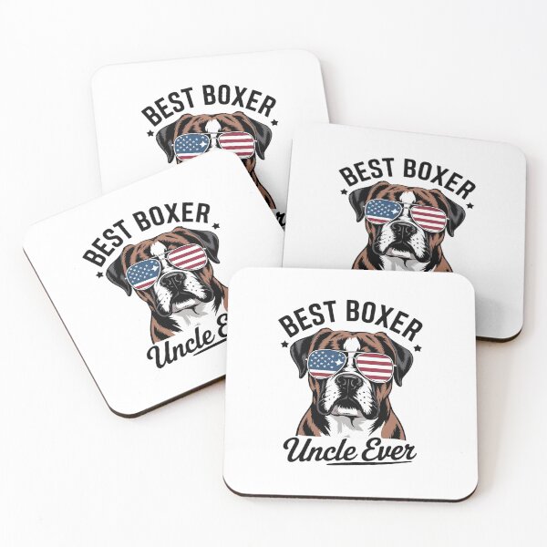 Item preview, Mens Best Boxer Uncle Ever Dog Dad American Flag 4th of July  designed and sold by KonstanKoraner.