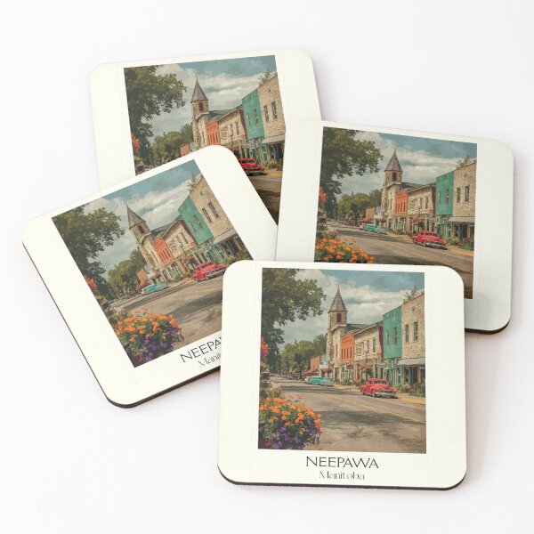 Item preview, Neepawa Manitoba Historic Town | Main Street Art Print designed and sold by TuncGK.