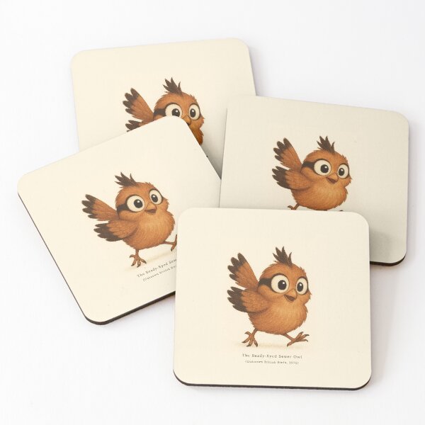 Item preview, More Beady-Eyed Sewer Owl Accessories designed and sold by Huge Art Jam.