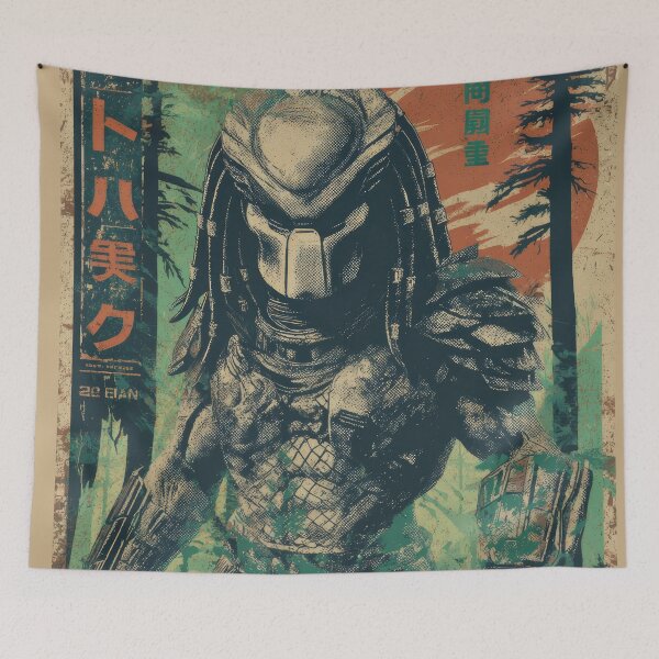 Item preview, Distressed Predator Vintage Poster  designed and sold by AnimeArsenalPrints.