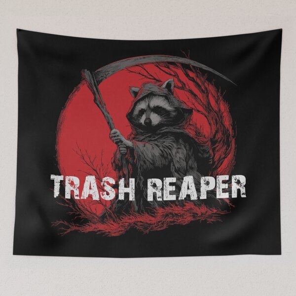 Item preview, Trash Reaper – Dark raccoon before a red moon designed and sold by drizzd.