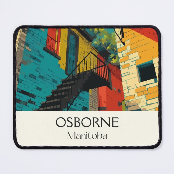 Item preview, Osborne Manitoba Neighbourhood | River Scenery Art Print designed and sold by TuncGK.