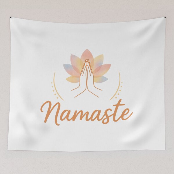 Item preview, Namaste Lotus flower motif designed and sold by Radixbarny.
