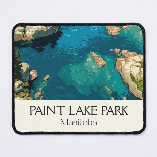 Item preview, Paint Lake Provincial Park MB | Lake Scenery Art Print designed and sold by TuncGK.