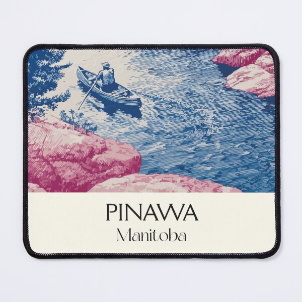 Item preview, Pinawa Manitoba Heritage | River Scenery Art Print designed and sold by TuncGK.