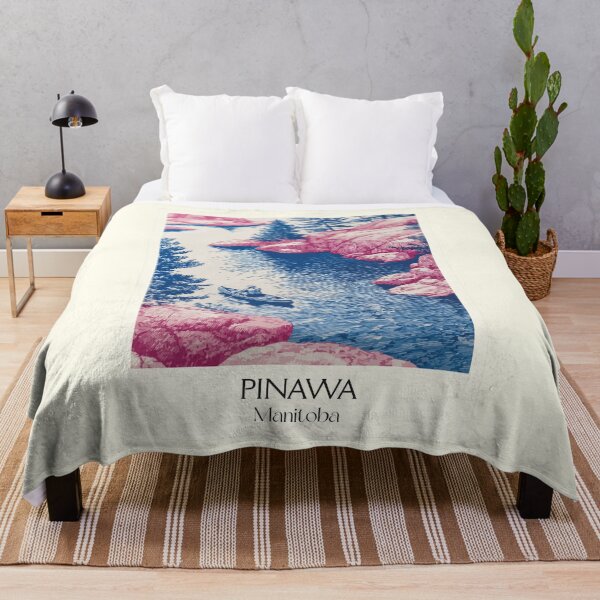 Item preview, Pinawa Manitoba Heritage | River Scenery Art Print designed and sold by TuncGK.