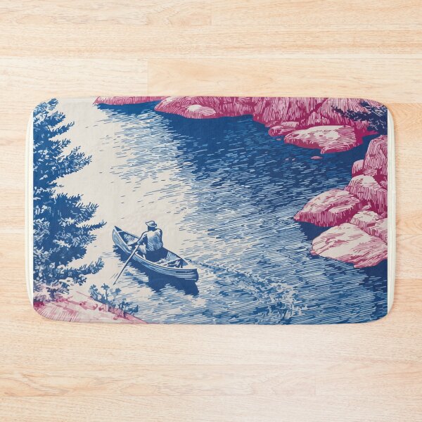 Item preview, Pinawa Manitoba Heritage | River Scenery Art Print designed and sold by TuncGK.
