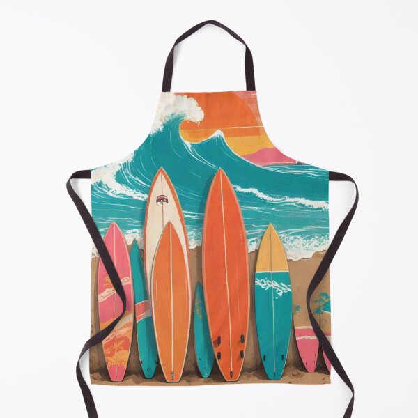 Item preview, Retro Surf California | Malibu Sunset Longboard Art designed and sold by Esterlane.