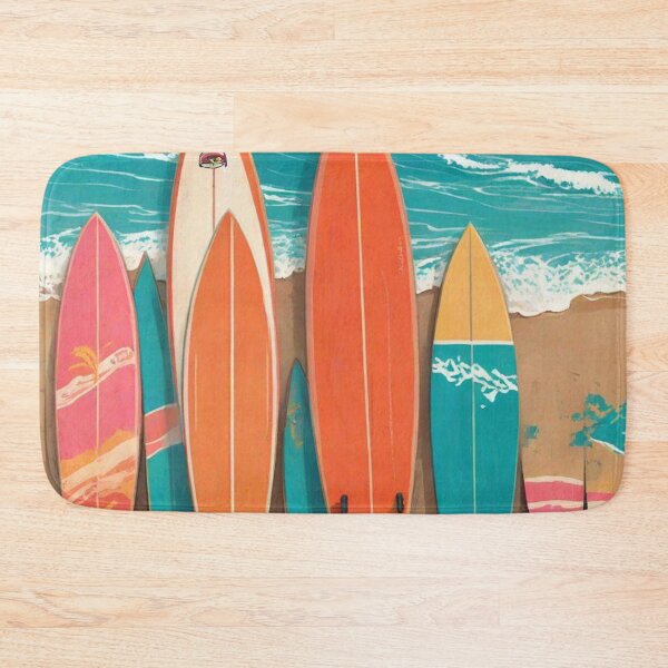 Item preview, Retro Surf California | Malibu Sunset Longboard Art designed and sold by Esterlane.