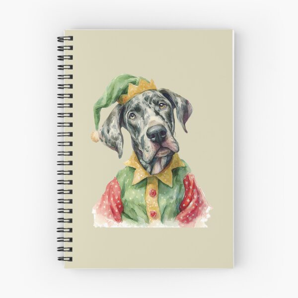Artikelvorschau, Weihnachtliche Deutsche Dogge (Aquarell) entworfen und verkauft von BKDIGITALSHOP.
