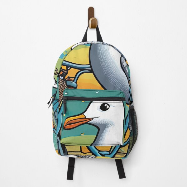 Item preview, Seagull riding a bicycle through the Docks designed and sold by Colin Bentham.