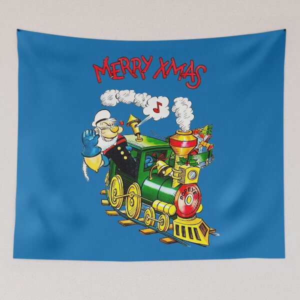 Item preview, Merry Christmas Sailorman Spinach Vintage Cartoon Design designed and sold by Retr0Tshirts.