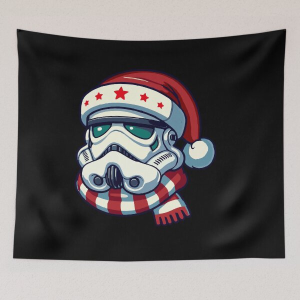 Item preview, Festive Space Soldier with Santa Hat and Winter Scarf designed and sold by T-Chou.