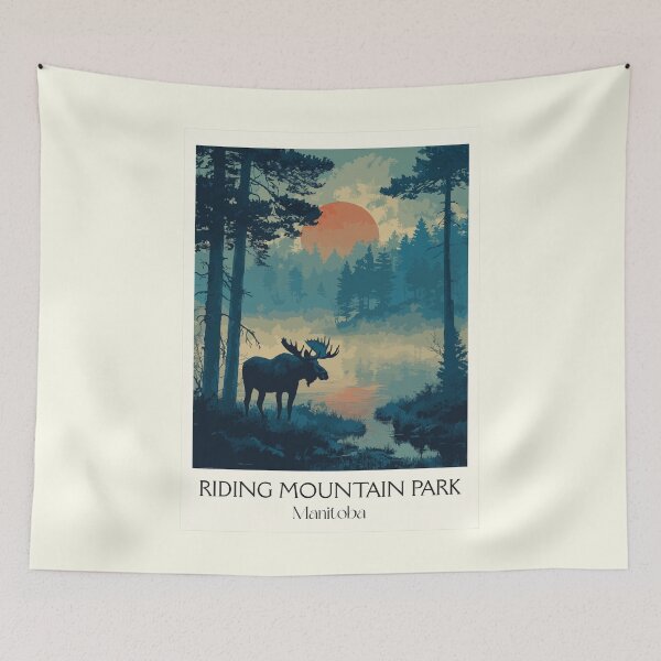 Item preview, Riding Mountain National Park MB | Scenic View Art Print designed and sold by TuncGK.