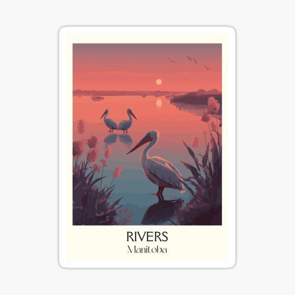 Item preview, Rivers Manitoba | Rural Landscape Art Print designed and sold by TuncGK.