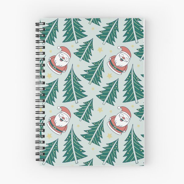 Item preview, Cheerful Santa and Christmas Trees Pattern - Festive Holiday Design designed and sold by Simple Nature Studio.