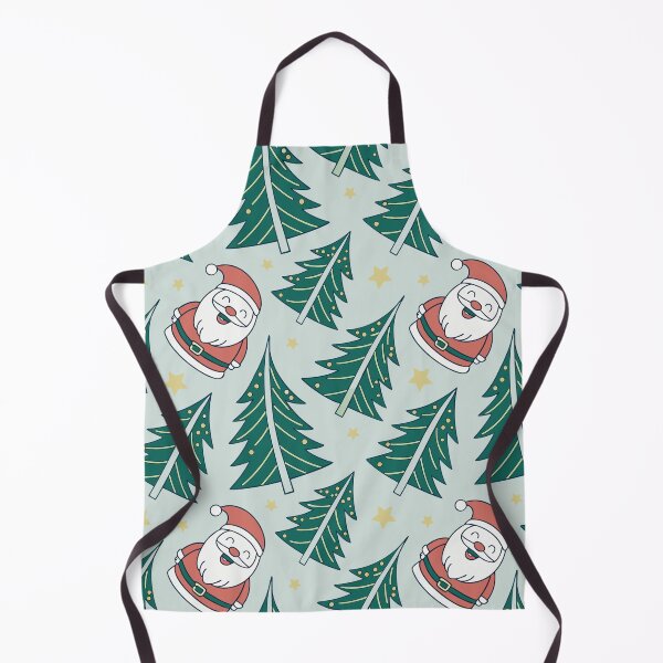 Item preview, Cheerful Santa and Christmas Trees Pattern - Festive Holiday Design designed and sold by Simple Nature Studio.