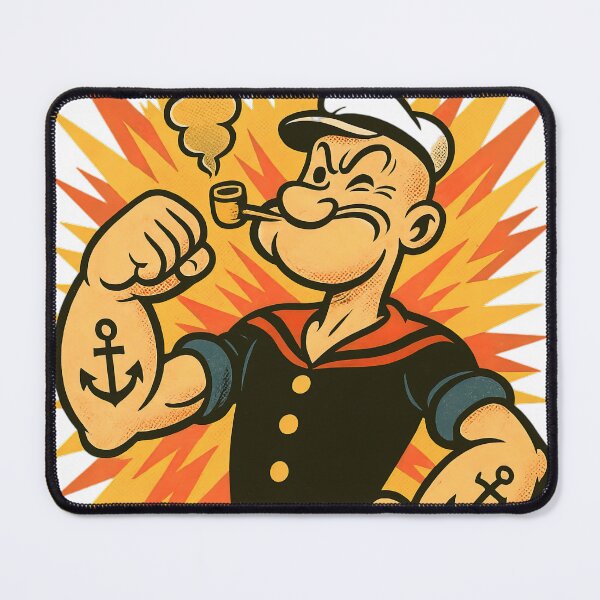 Item preview, I Yam What I Yam Sailorman Cartoon Quote designed and sold by Retr0Tshirts.