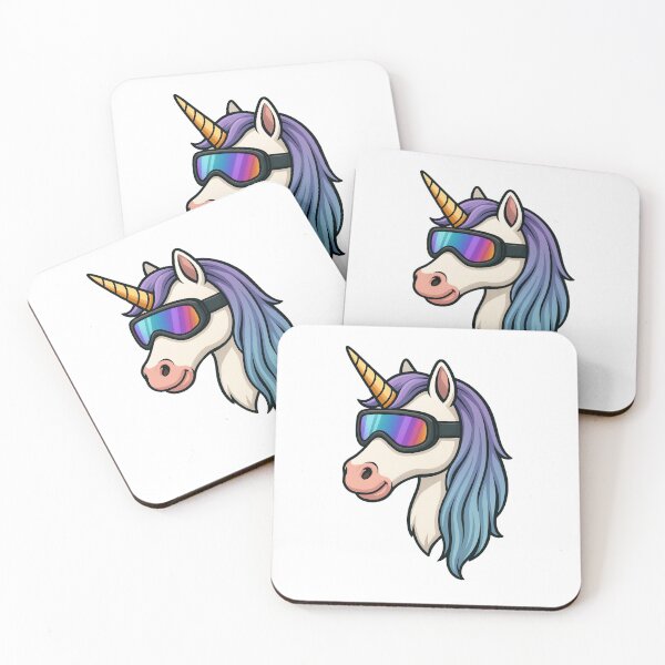 Item preview, Unicorn with ski goggles designed and sold by Radixbarny.