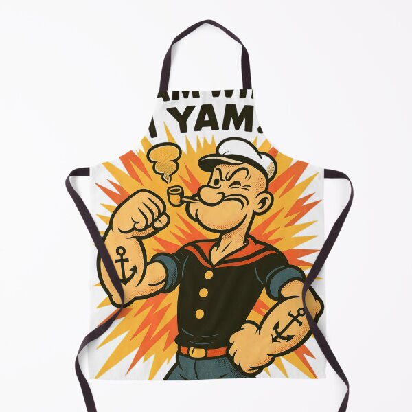 Item preview, I Yam What I Yam Sailorman Cartoon Quote designed and sold by Retr0Tshirts.