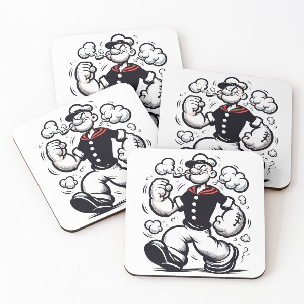 Item preview, Sailorman Black and White Retro Cartoon Art designed and sold by Retr0Tshirts.