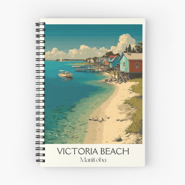 Item preview, Victoria Beach Manitoba | Lake Winnipeg Summer Vacation Art designed and sold by TuncGK.