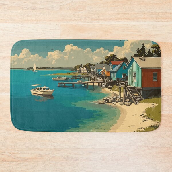 Item preview, Victoria Beach Manitoba | Lake Winnipeg Summer Vacation Art designed and sold by TuncGK.