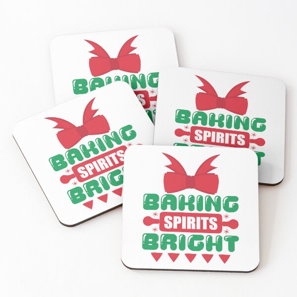 Item preview, Baking Spirits Bright - Funny Christmas Kitchen Pun designed and sold by FuzionRaptor.