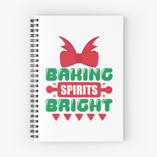Item preview, Baking Spirits Bright - Funny Christmas Kitchen Pun designed and sold by FuzionRaptor.