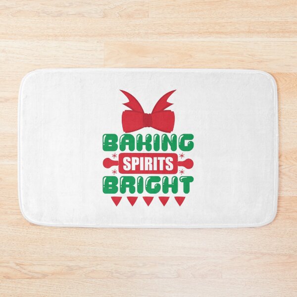 Item preview, Baking Spirits Bright - Funny Christmas Kitchen Pun designed and sold by FuzionRaptor.