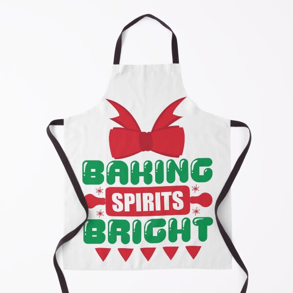 Item preview, Baking Spirits Bright - Funny Christmas Kitchen Pun designed and sold by FuzionRaptor.