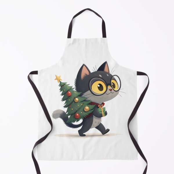 Item preview, Christmas Tree Snowcat – Cute Holiday Cat by Vivo Studio designed and sold by VivoStudio.