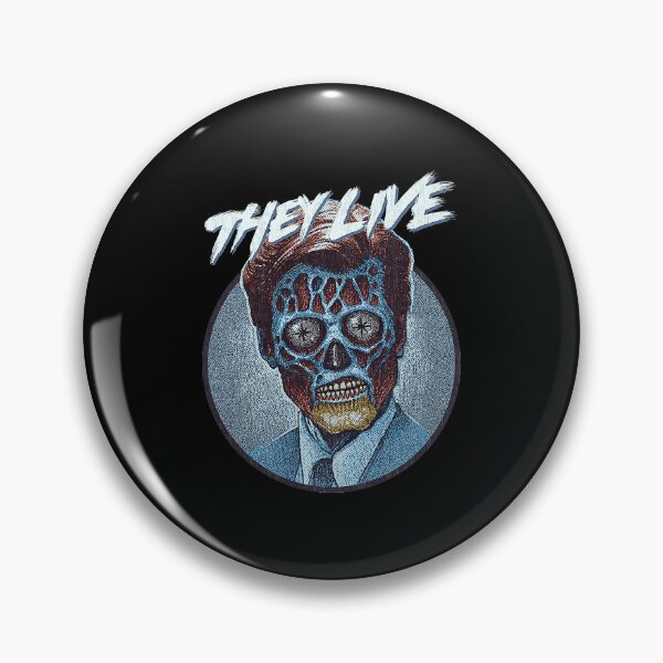 Item preview, They Live Circular Blue Skull Emblem designed and sold by DonnaBradsha.
