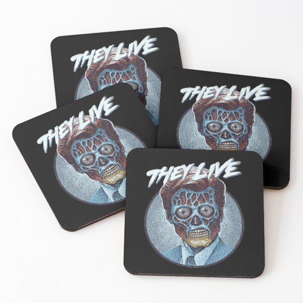 Item preview, They Live Circular Blue Skull Emblem designed and sold by DonnaBradsha.
