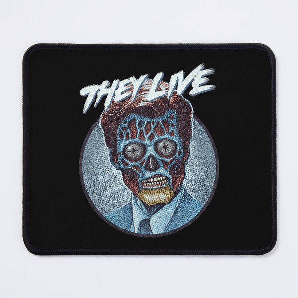 Item preview, They Live Circular Blue Skull Emblem designed and sold by DonnaBradsha.