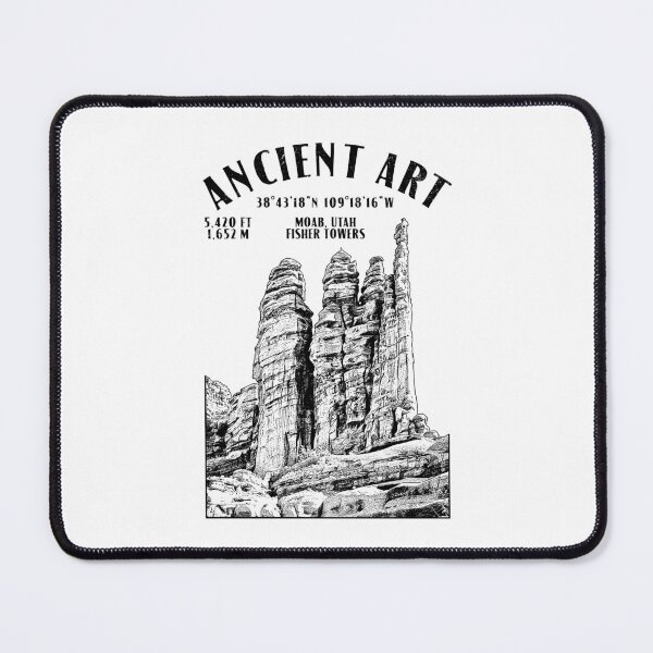 Item preview, Rock Climbing Climber Ancient Art Fisher Towers Location designed and sold by GrandeDuc.