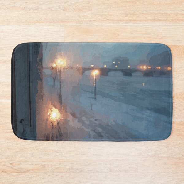 Item preview, Winnipeg Manitoba Cityscape | Moody Urban Night Art Print designed and sold by TuncGK.