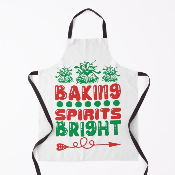 Item preview, Baking Spirits Bright - Funny Christmas Kitchen Slogan Tee designed and sold by FuzionRaptor.