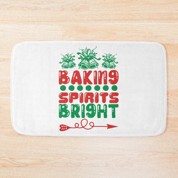 Item preview, Baking Spirits Bright - Funny Christmas Kitchen Slogan Tee designed and sold by FuzionRaptor.