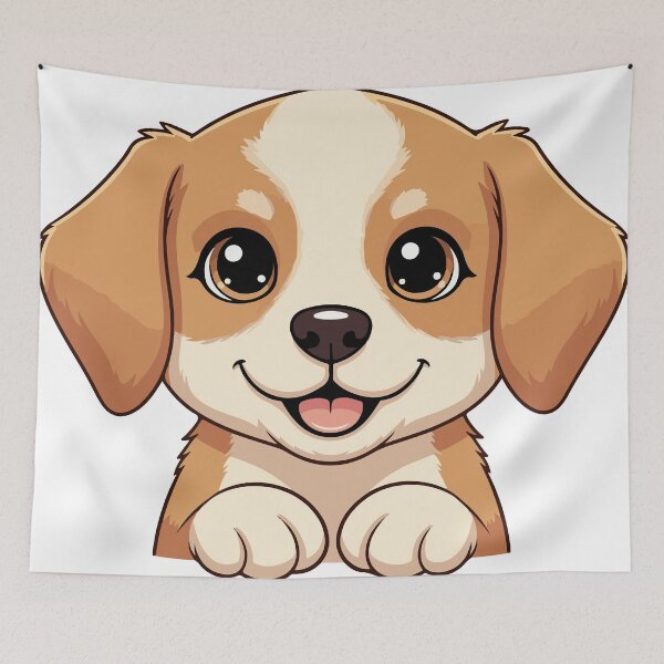 Item preview, Charming Puppy Cartoon Charm designed and sold by ArtEmotionsImages.