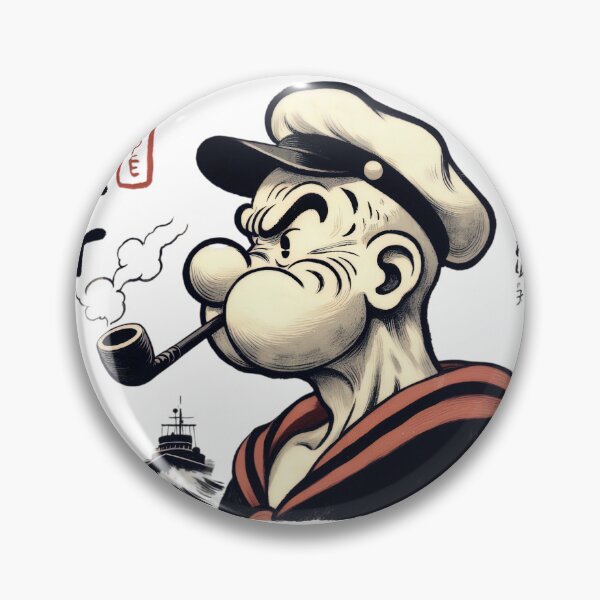 Item preview, Sailorman Retro Japanese Art Poster designed and sold by Retr0Tshirts.