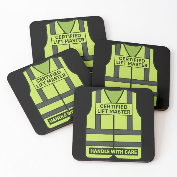 Item preview, Certified Lift Master Handle With Care Safety Vest Design variant designed and sold by TeeTimeTreasure.