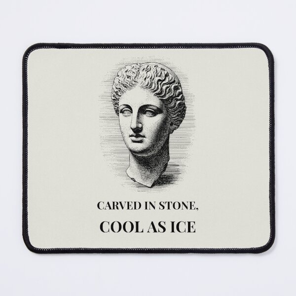 Item preview, Carved In Stone Cool As Ice Classical Black designed and sold by RPrintPulse.