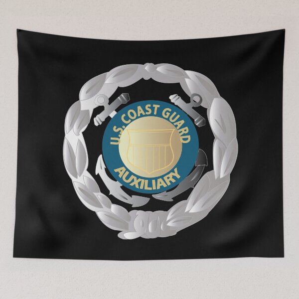 Item preview, Badge - USCG Auxiliary - AXOP Pin - Silver X 300 designed and sold by Military Insignia Products.
