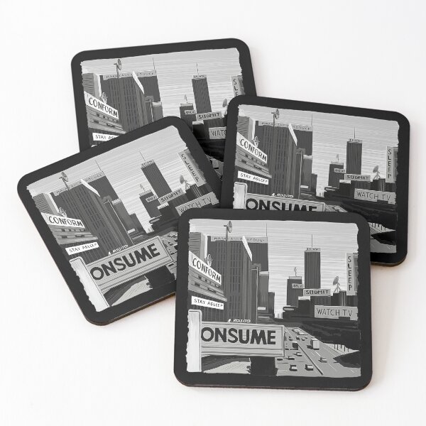 Item preview, They Live Cityscape With Hidden Messages designed and sold by DonnaBradsha.
