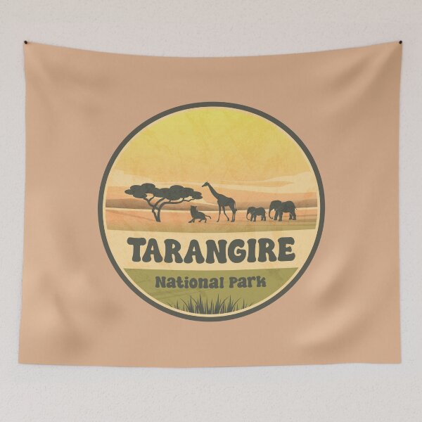Item preview, Tarangire National Park Tanzania Safari Adventure Art designed and sold by CynthiaGraphics.