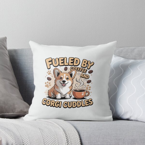 Item preview, Cute Corgi Coffee Lover Design – Fueled by Coffee and Corgi Cuddles designed and sold by Corgi & co Shop.