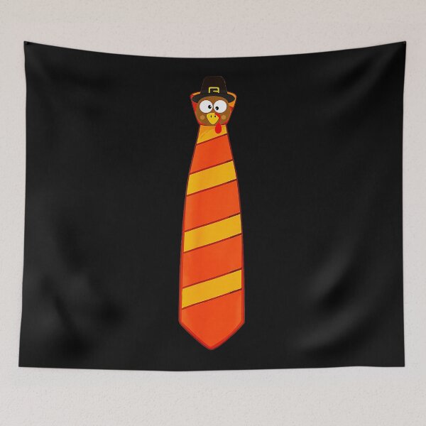 Item preview, Funny Thanksgiving Tie With Turkey For Family Dinner designed and sold by JEFDodsonArt.