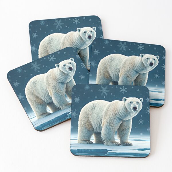 Item preview, Arctic Guardian – The Polar Bear Portrait designed and sold by PawPrintedArt.